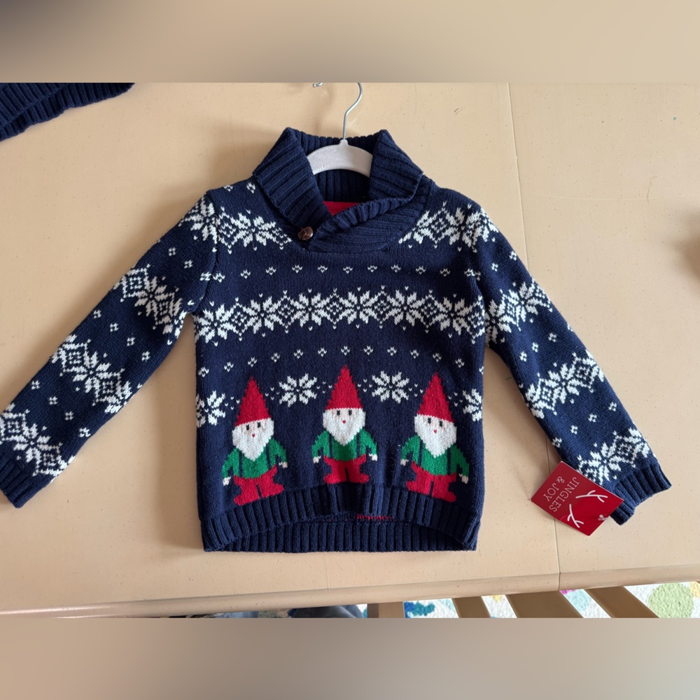 Jingles & Joy Navy Christmas Sweater